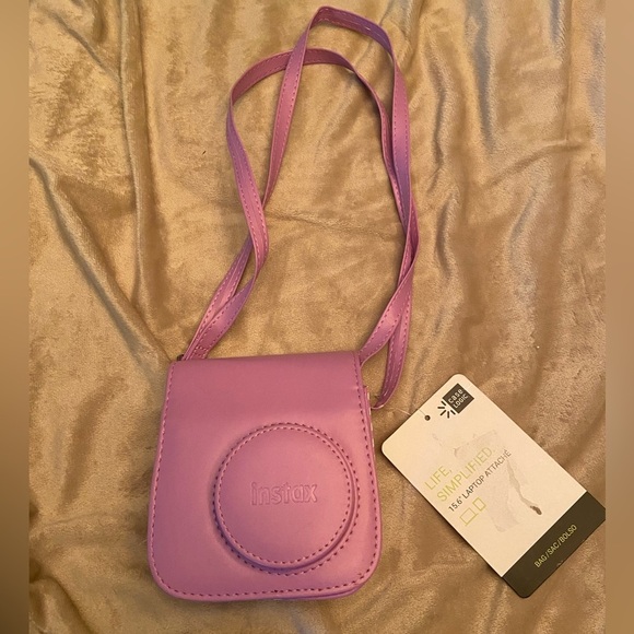 Instax Handbags - NWT Fujifilm Instax 7s Chevron Groovy Camera Case - Lavender